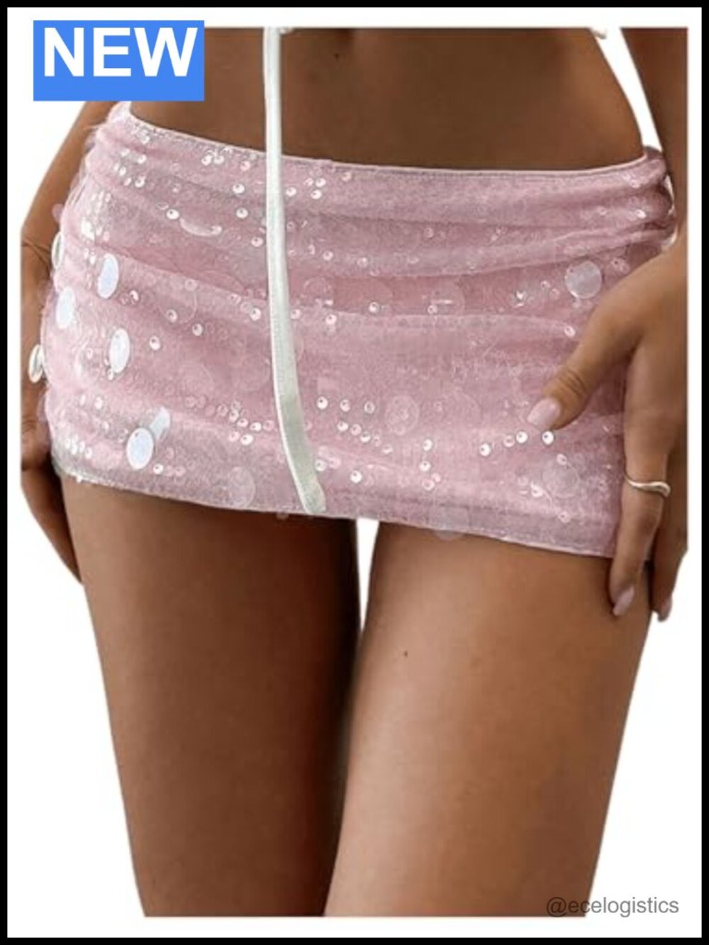 Sequin Low Waist Mini Skorts Rave Festival Sparkly Shiny